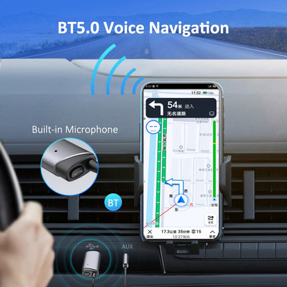 LOHEE S-28 Bluetooth 5.0 Receiver AUX Adapter Car Bluetooth Connector HD Bluetooth Call