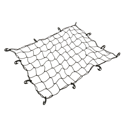 Latex Heavy Duty Cargo Net for Pickups Car Mesh Holes Cord Net for Truck Bed Roof Rack 120cmx90cm 88 Grids Cargo Organizer Net with Hooks