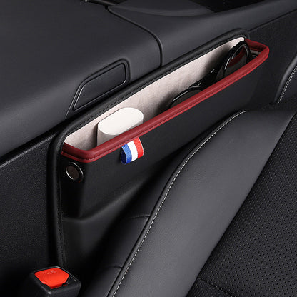 Car Seat Slit Gap Pocket Organizer PU Leather Multifunctional Driver Seat Gap Filler Storage Box