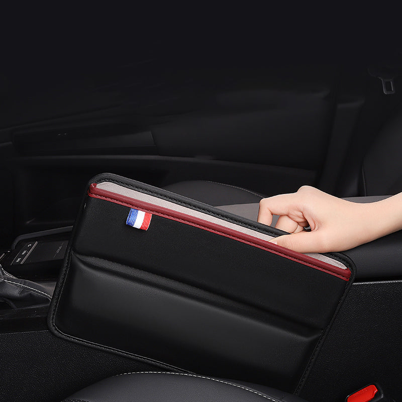 Car Seat Slit Gap Pocket Organizer PU Leather Multifunctional Driver Seat Gap Filler Storage Box