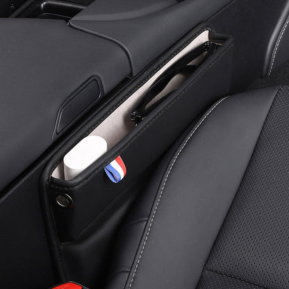 Car Seat Slit Gap Pocket Organizer PU Leather Multifunctional Driver Seat Gap Filler Storage Box