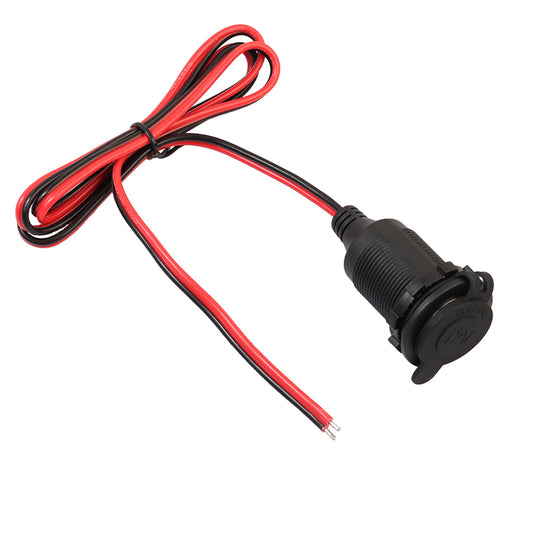 Car Cigarette Lighter Charger Cable Socket Female Adapter Connector Plug with 1m Wire