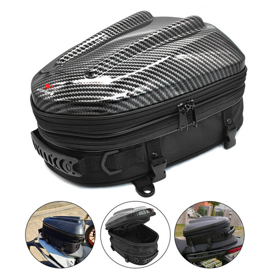 WOSAWE MB15 Waterproof Motorcycle Seat Tail Bag Multifunctional Expandable Motorcycle Luggage Bag Motorbike Helmet Bag