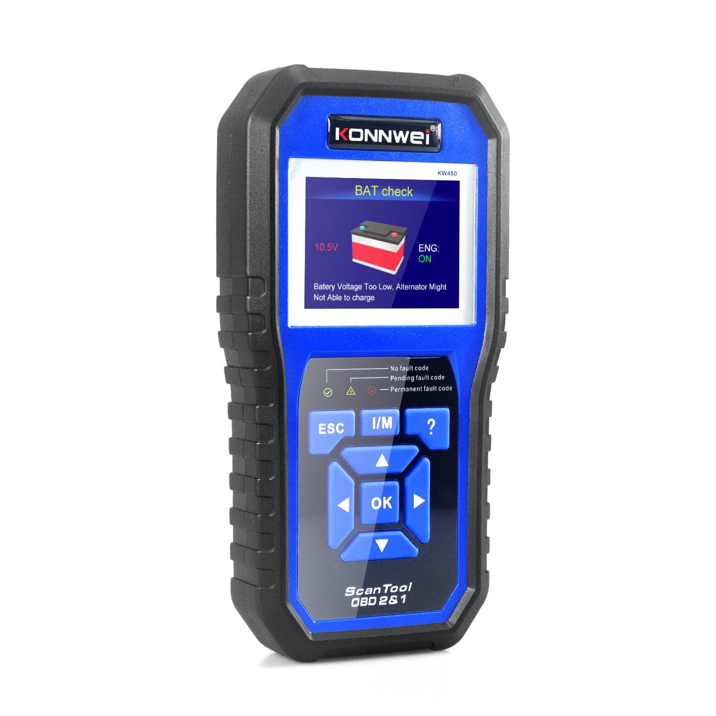 KONNWEI KW450 OBDII Scanner Code Reader Engine Fault Reader Diagnostic Scanner for VW Audi Skoda