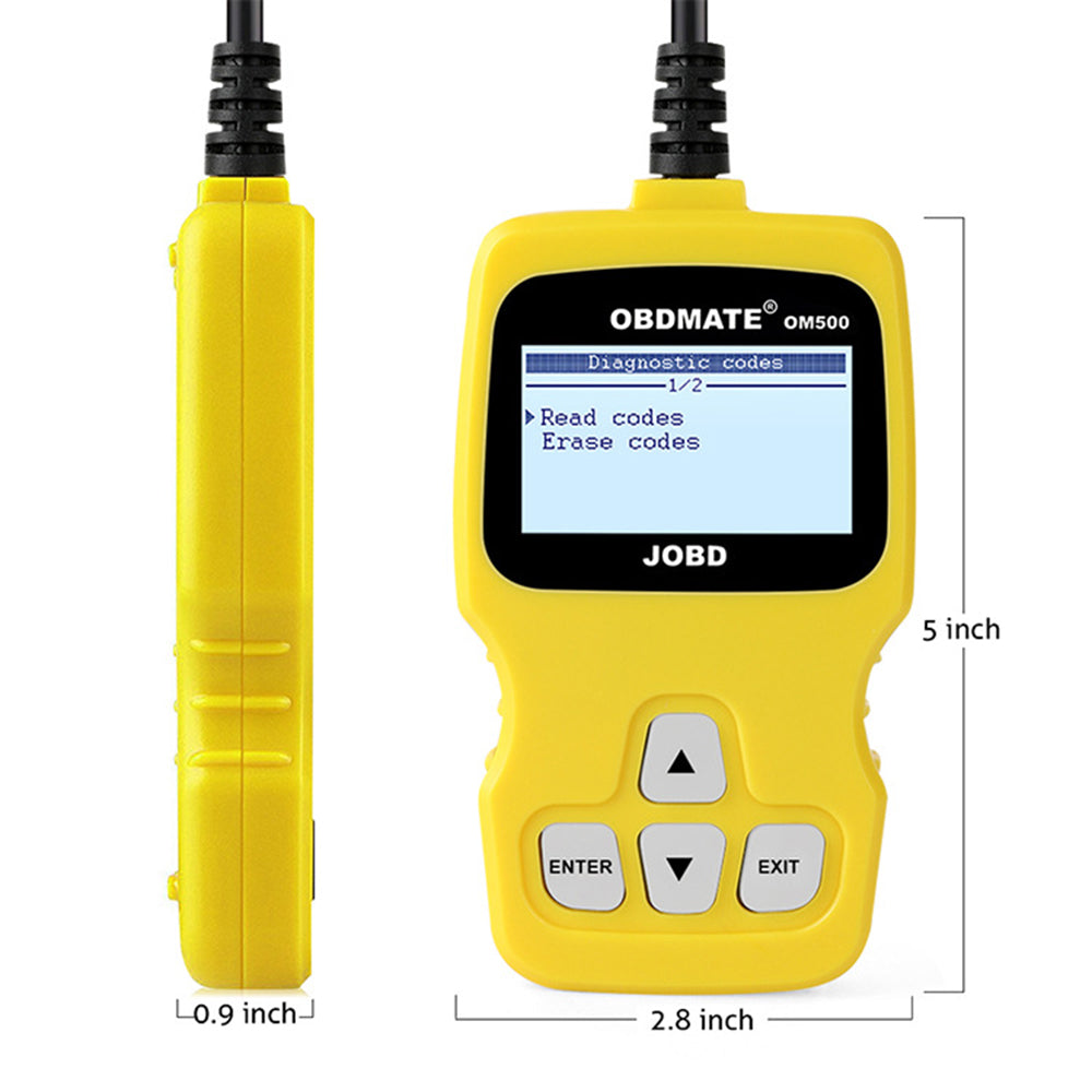 OBDMATE OM500 OBDII  /  EOBD  /  JOBD Code Reader Car Fault Diagnosis Tester