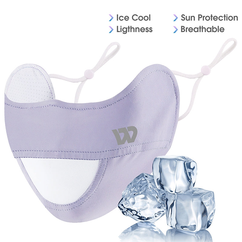 WEST BIKING YP0201330 UPF50+ Sunscreen Mask Anti UV Summer Ice Silk Eye Protection Breathable Face Mask