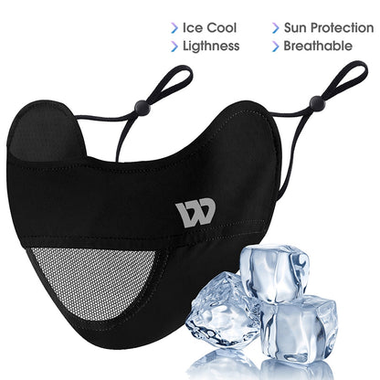 WEST BIKING YP0201330 UPF50+ Sunscreen Mask Anti UV Summer Ice Silk Eye Protection Breathable Face Mask