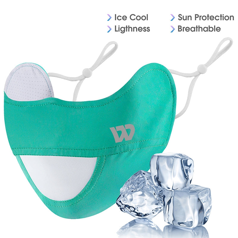 WEST BIKING YP0201330 UPF50+ Sunscreen Mask Anti UV Summer Ice Silk Eye Protection Breathable Face Mask