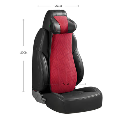 XIONGGUAN LT001 2-in-1 One-piece Car Lumbar Neck Head Support Cushion Electric Massage Fatigue Relieve Memory Foam Vehicle Back Cushion