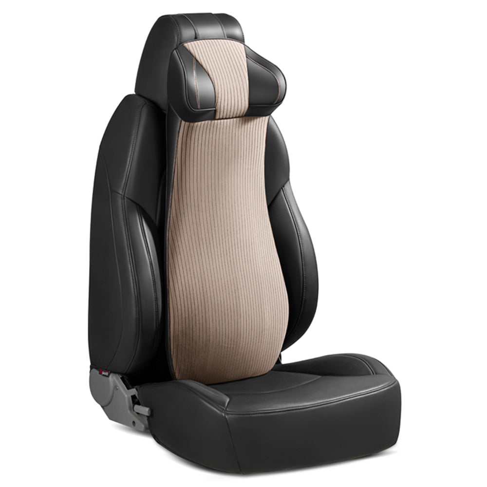 XIONGGUAN LT002 2-in-1 One-piece Car Back Pad Ergonomic Memory Foam Lumbar Neck Head Support Cushion