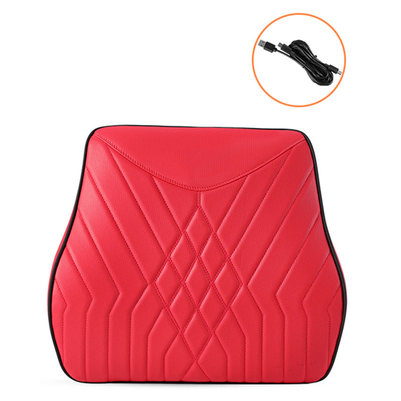 XIONGGUAN TK025B Electric Massage Car Seat Lumbar Support Cushion Fatigue Relieve Memory Foam Waist Cushion