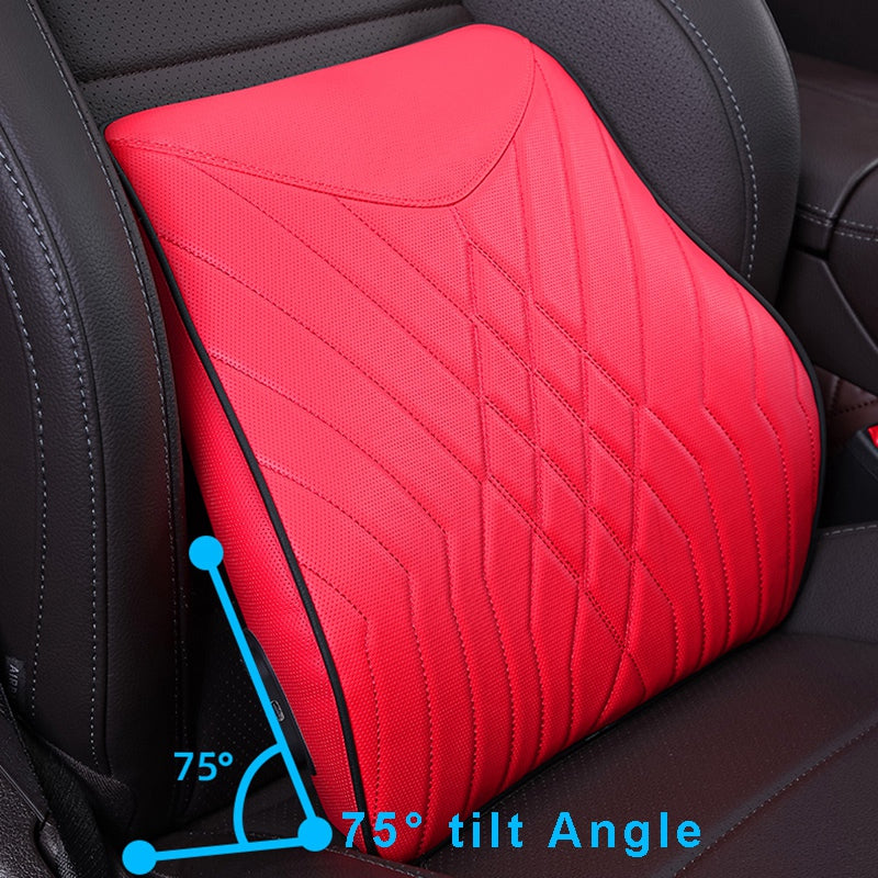 XIONGGUAN TK025B Electric Massage Car Seat Lumbar Support Cushion Fatigue Relieve Memory Foam Waist Cushion