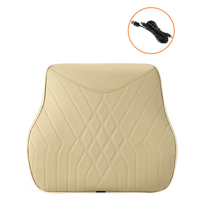 XIONGGUAN TK025B Electric Massage Car Seat Lumbar Support Cushion Fatigue Relieve Memory Foam Waist Cushion