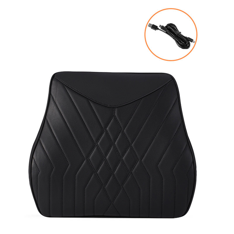 XIONGGUAN TK025B Electric Massage Car Seat Lumbar Support Cushion Fatigue Relieve Memory Foam Waist Cushion