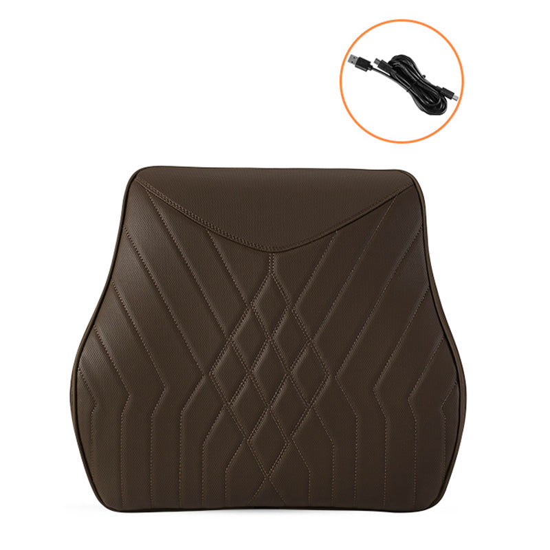 XIONGGUAN TK025B Electric Massage Car Seat Lumbar Support Cushion Fatigue Relieve Memory Foam Waist Cushion