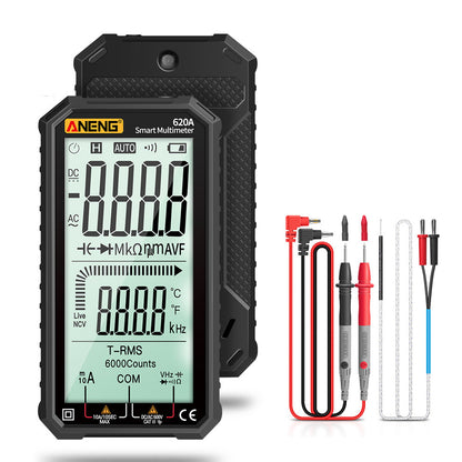 ANENG 620A 4.7 inch Digital Smart Multimeter 6000 Counts True RMS Auto Electrical Capacitance Meter with Flashlight