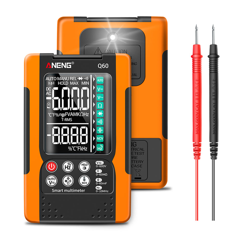 ANENG Q60 Digital Multimeter VA Screen Display Zero Fire Detection 6000 Counts True RMS Capacitance Meter