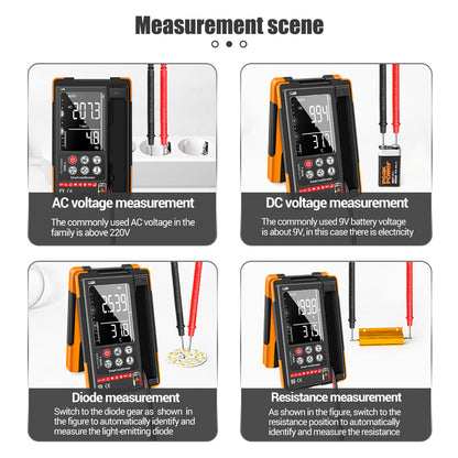 ANENG Q60 Digital Multimeter VA Screen Display Zero Fire Detection 6000 Counts True RMS Capacitance Meter