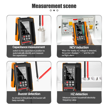 ANENG Q60 Digital Multimeter VA Screen Display Zero Fire Detection 6000 Counts True RMS Capacitance Meter