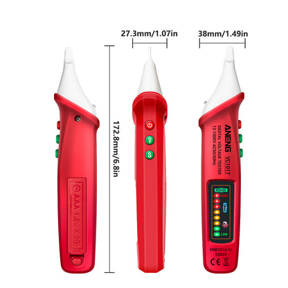 ANENG VC1017 12-1000V Non-contact Sound-light Tester Digital AC Voltage Meter Multimeter Pen