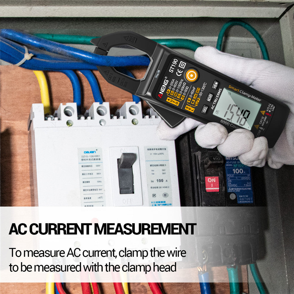 ANENG ST190 6000 Counts True RMS Digital Multimeter Clamp Current AMP Meter