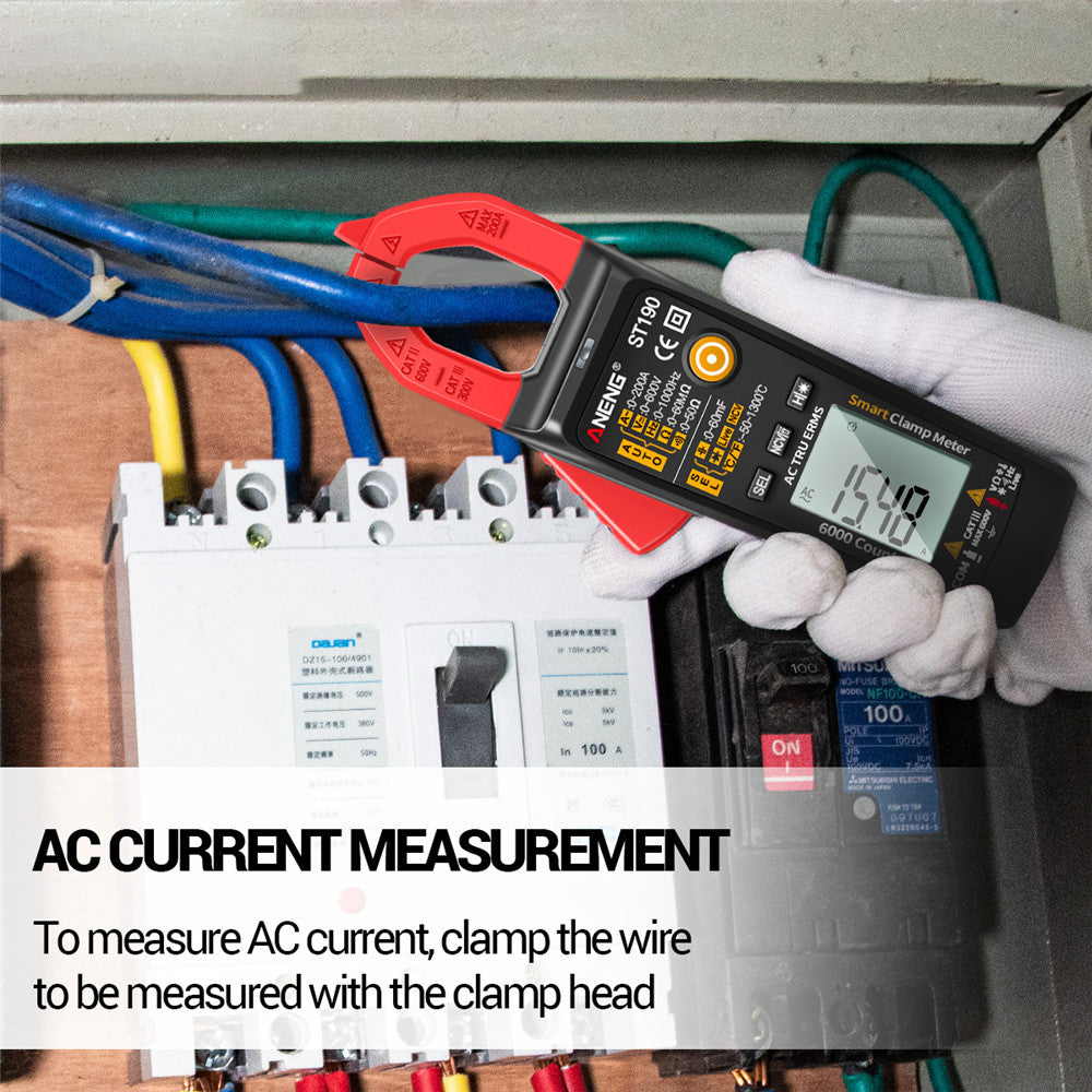 ANENG ST190 6000 Counts True RMS Digital Multimeter Clamp Current AMP Meter