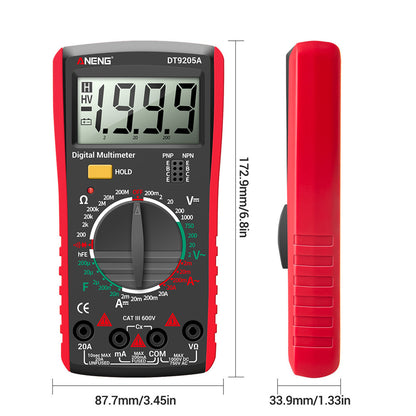 ANENG DT9205A Multifunctional HD Digital True RMS Multimeter AC/DC Voltage Meter