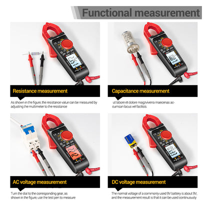 ANENG ST185 Clamp Digital Meter Multimeter 4000 Counts True RMS 200A Ammeter Voltage Tester