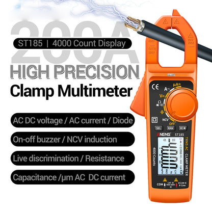 ANENG ST185 Clamp Digital Meter Multimeter 4000 Counts True RMS 200A Ammeter Voltage Tester