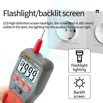 ANENG PTM16A Professional Digital Meter Multimeter AC Current and AC/DC Voltage Tester