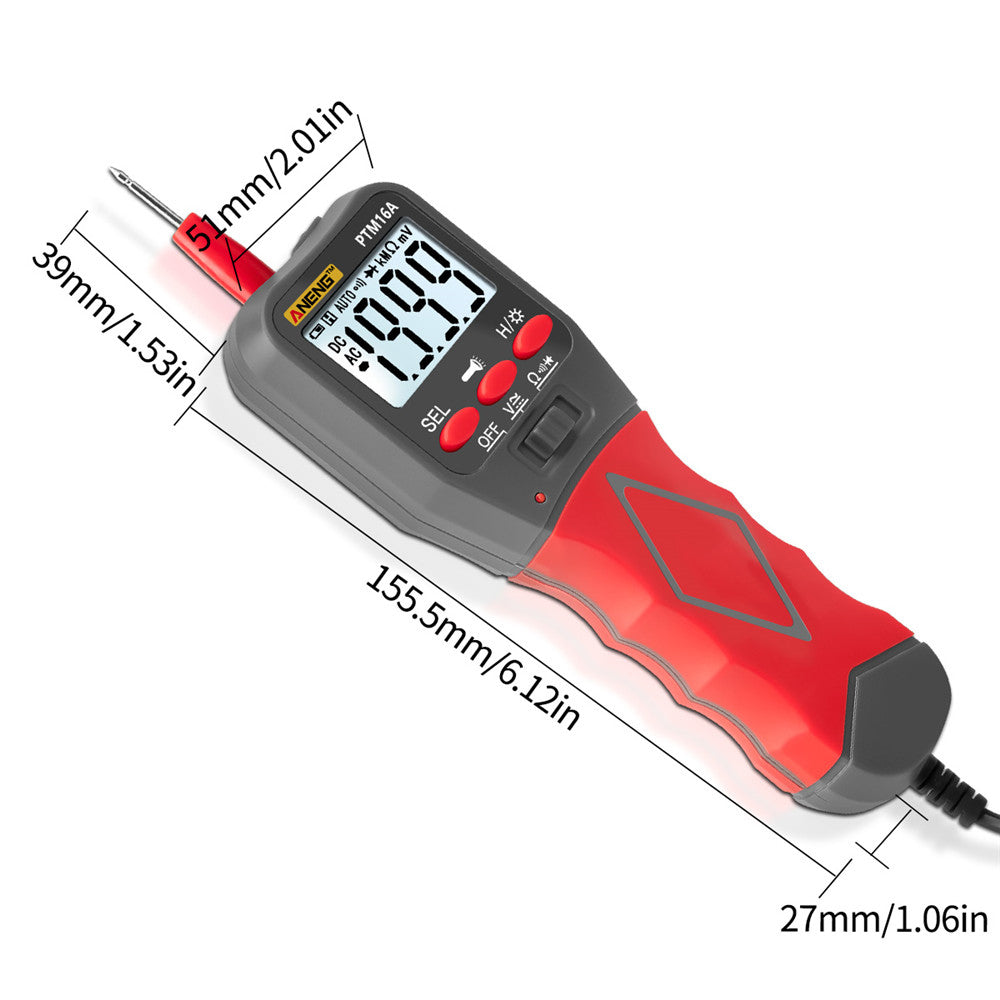 ANENG PTM16A Professional Digital Meter Multimeter AC Current and AC/DC Voltage Tester