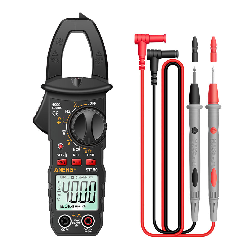 ANENG ST180 4000 Counts Digital Clamp Meter AC Current Multimeter Ammeter Voltage Tester