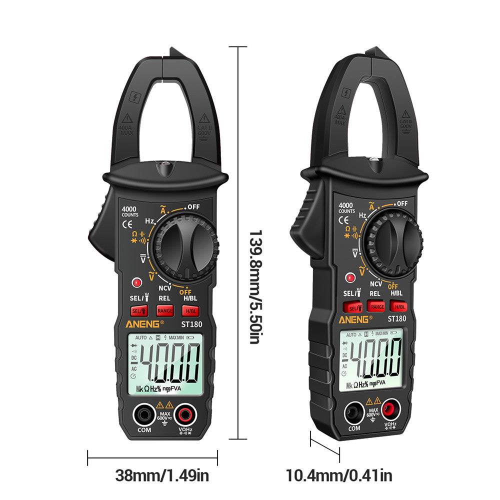 ANENG ST180 4000 Counts Digital Clamp Meter AC Current Multimeter Ammeter Voltage Tester