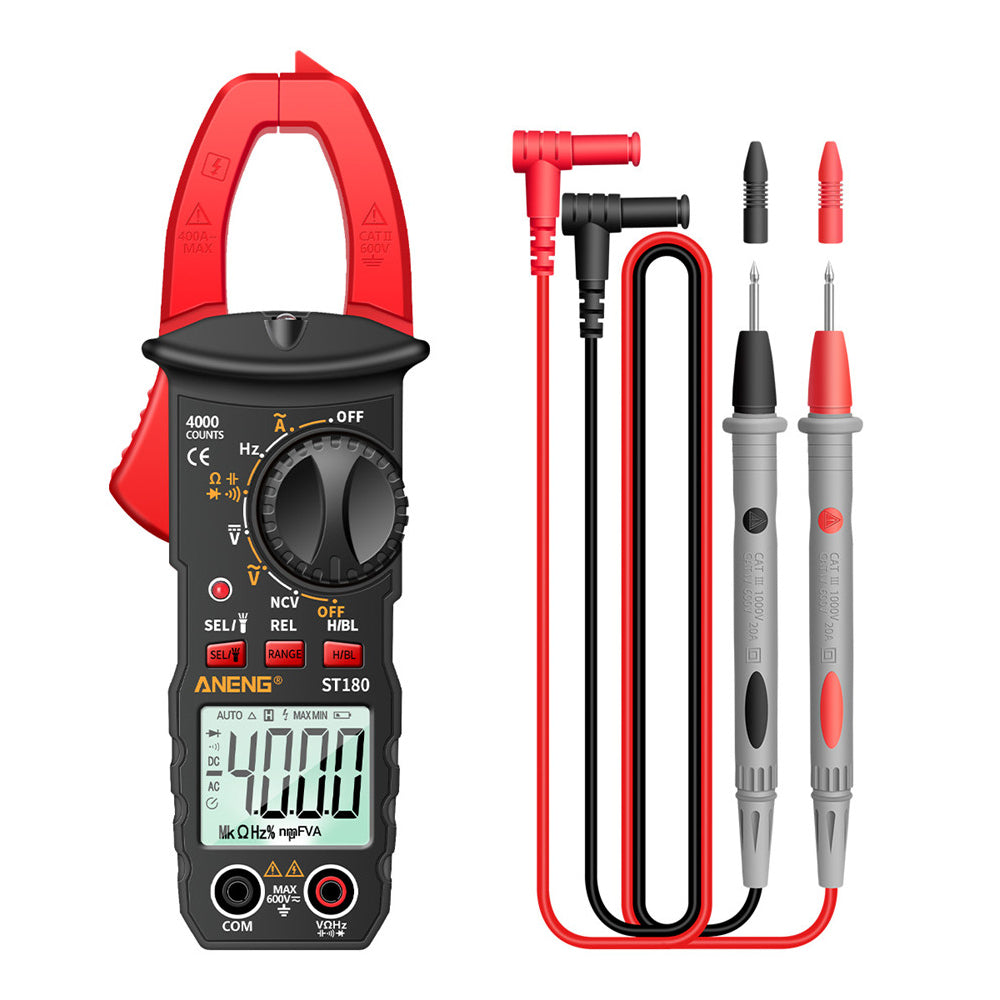 ANENG ST180 4000 Counts Digital Clamp Meter AC Current Multimeter Ammeter Voltage Tester