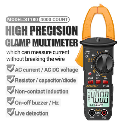 ANENG ST180 4000 Counts Digital Clamp Meter AC Current Multimeter Ammeter Voltage Tester