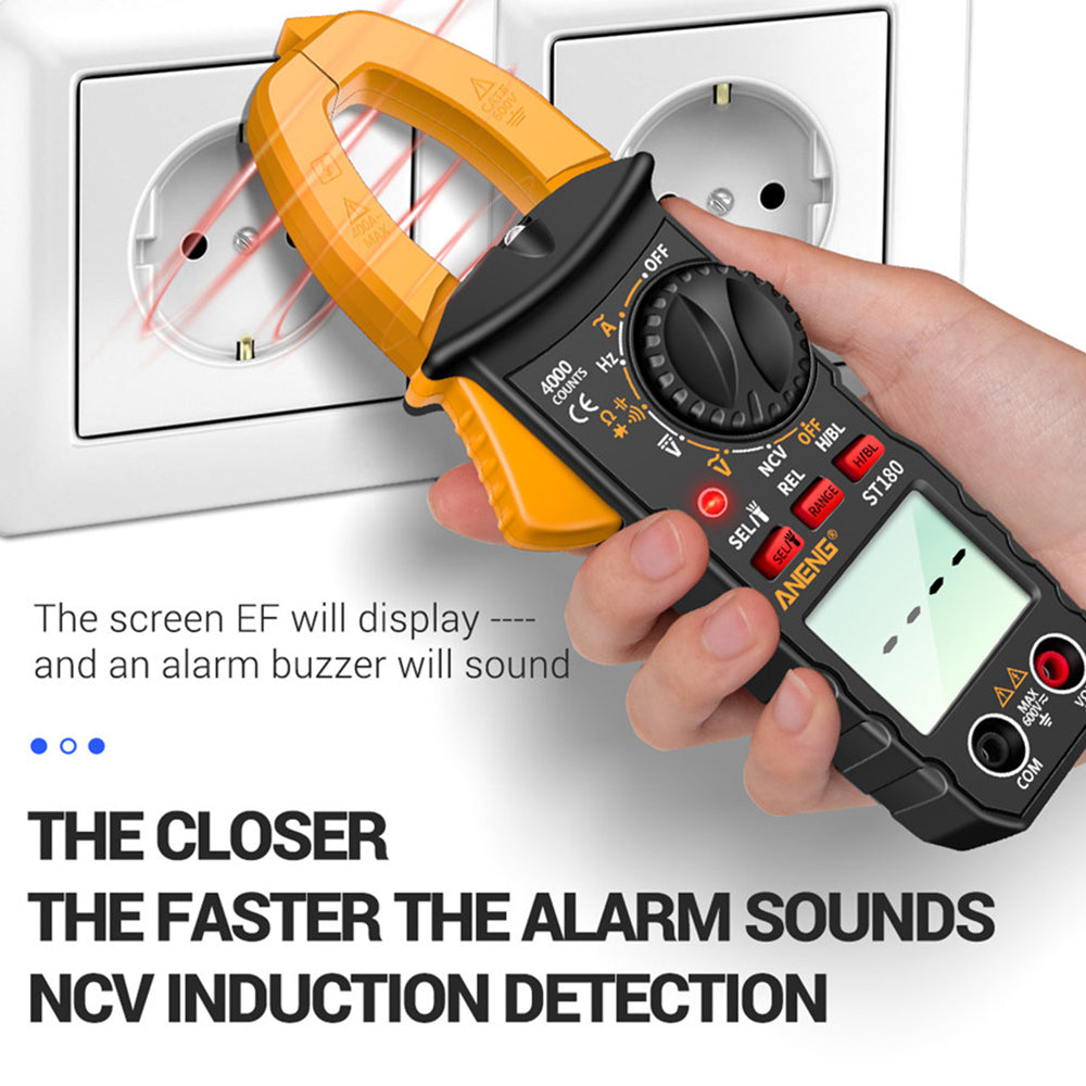 ANENG ST180 4000 Counts Digital Clamp Meter AC Current Multimeter Ammeter Voltage Tester