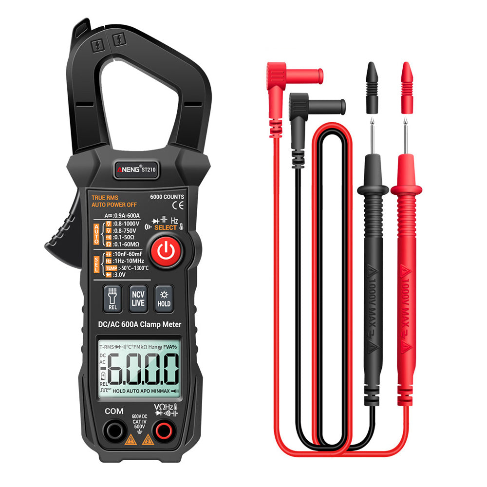 ANENG ST210 True RMS 6000 Counts Professional Smart Clamp Multimeter DC/AC 600A AUTO Digital Meter Current Tester