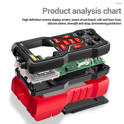 ANENG AN82 PRO 9999 Counts Intelligent Digital Multimeter Auto Range Electrical Tester AC/DC Ammeter Voltage with 16-in-1 Test Line (VA Display Screen)