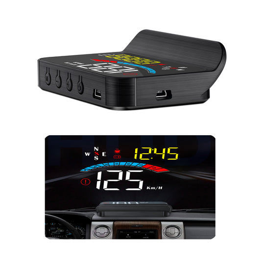 M16 Head-up Display Universal Car Speedometer HUD Projector LCD Display GPS Positioning