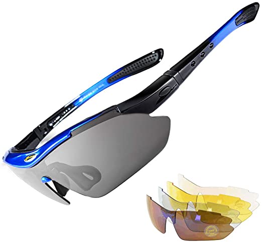 ROCKBROS Polarized Sports Sunglasses UV Protection Outdoor Sports Cycling Glasses