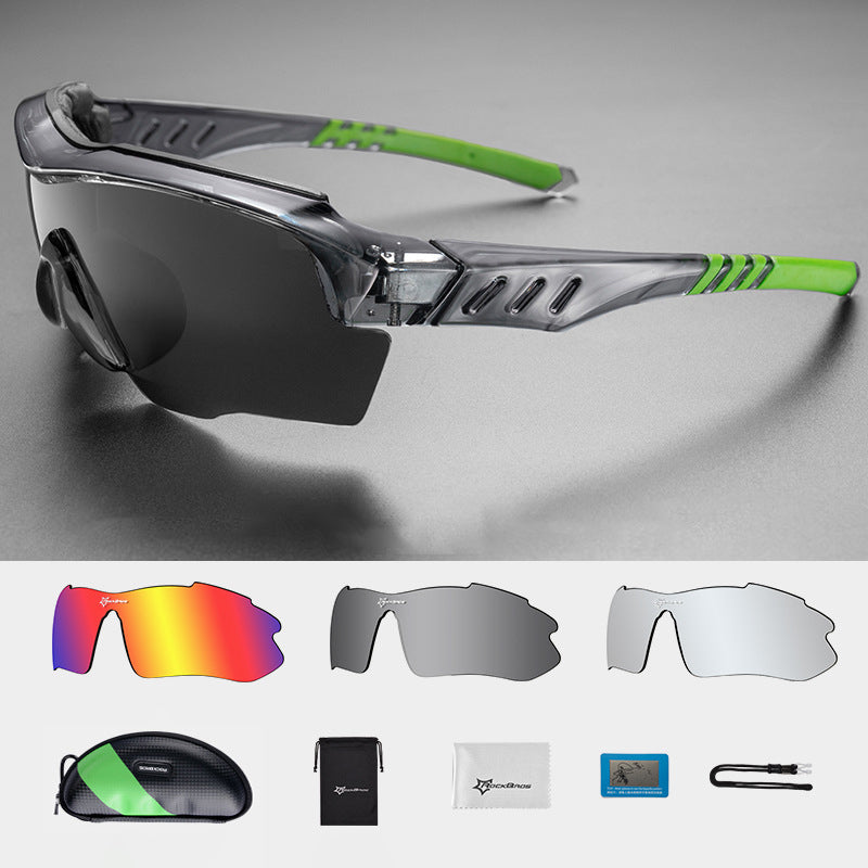 ROCKBROS Polarized Sports Sunglasses Detachable Lens Outdoor Sports Cycling Glasses