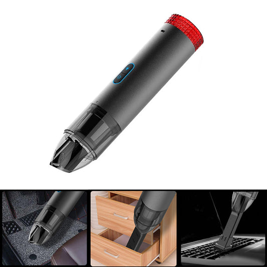 Portable Car Vacuum Cleaner Wireless Handheld Auto Vaccum 4000Pa Suction with Flashing Warning Light