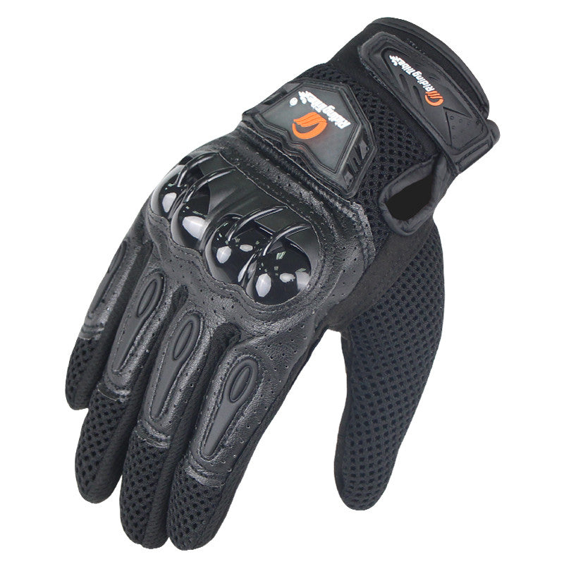 RIDING TRIBE MCS-47 Anti-Slip Motorcycle Riding Full Finger Gloves for Cycling Motorbike Sports