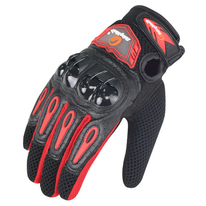 RIDING TRIBE MCS-47 Anti-Slip Motorcycle Riding Full Finger Gloves for Cycling Motorbike Sports