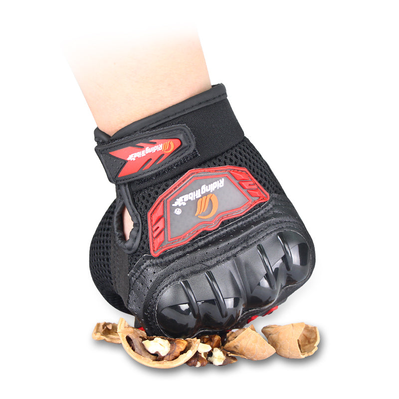 RIDING TRIBE MCS-47 Anti-Slip Motorcycle Riding Full Finger Gloves for Cycling Motorbike Sports