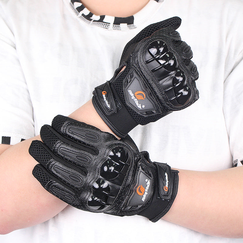 RIDING TRIBE MCS-47 Anti-Slip Motorcycle Riding Full Finger Gloves for Cycling Motorbike Sports