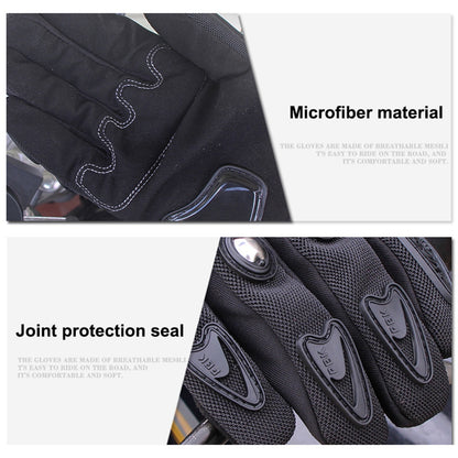 RIDING TRIBE MCS-29B Anti-fall Anti-slip Motorcycle Riding Gloves Outdoor Motocross Breathable Touch Screen Full Finger Gloves