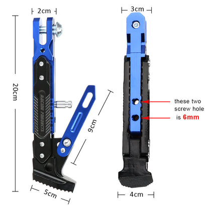 Motorcycle Aluminum Alloy CNC Side Foot Stand Parking Support Adjustable Kickstand