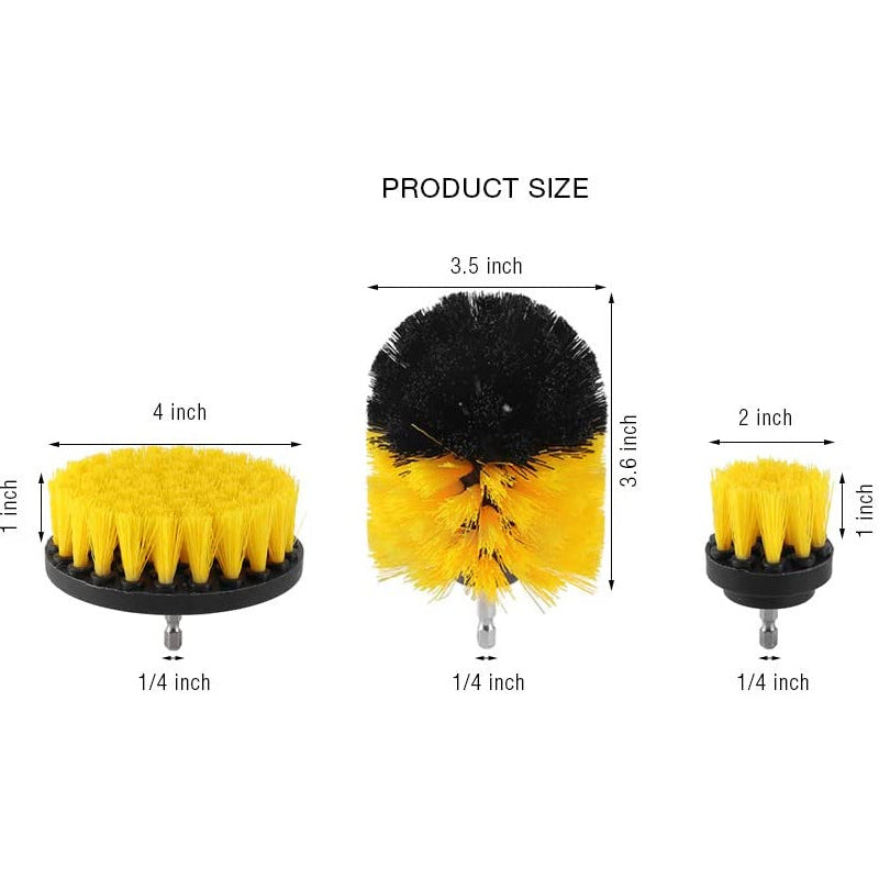 HX2020122117 17pcs Car Wheel Tire Cleaning Brush Kit Long Soft Wheel Brush Microfiber Cloth Dirt Dust Clean Tools Set