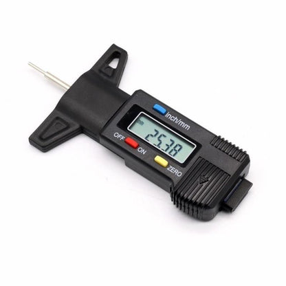 0-25.4mm LCD Display Digital Depth Measurer Gauge Car Tyre Tread Tire Wear Detection Caliper Tool